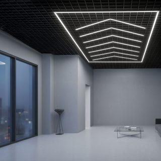 Regleta LED Hexagonal Angulo 384W - N