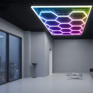 Regleta LED Hexagonal Panel Abeja 200W RGB - N