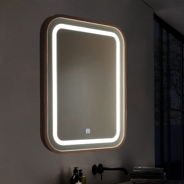 Espejo para Baño LED 15W Wood Square CCT - N - Imagen 2