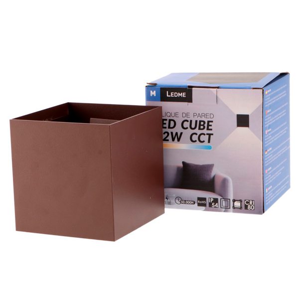 Aplique de Pared LED Rust Cube 12W IP54 - N - Imagen 5